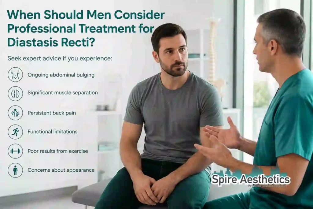 When Should Men Consider Professional Treatment for Diastasis Recti Anniesland?
