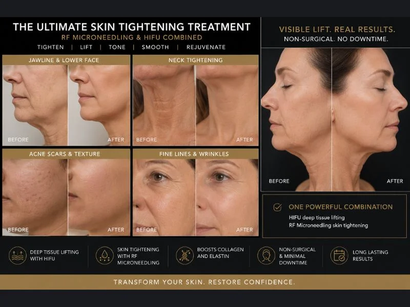 Results of combined treatment for the ultimate skin tightening treatment Anniesland